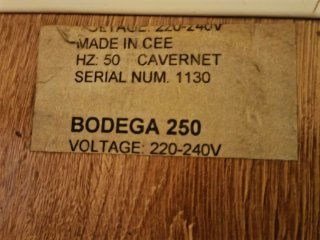 Bodega Cavernet Madera 250 Botellas