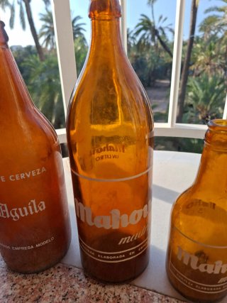Lote 6 Botellas Cerveza Antiguas Vacías