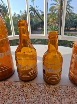Lote 6 Botellas Cerveza Antiguas Vacías