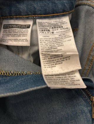 Pantalón Levis 512 Azul
