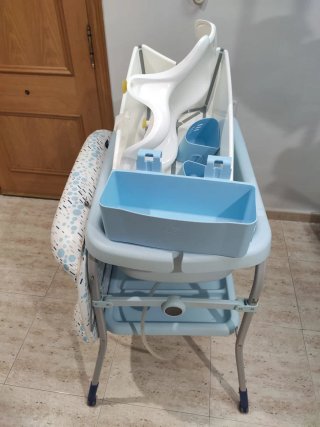 Bañera bebé con cambiador Chicco Cuddle&Bubble