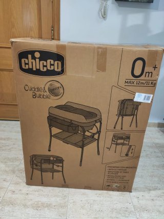 Bañera bebé con cambiador Chicco Cuddle&Bubble