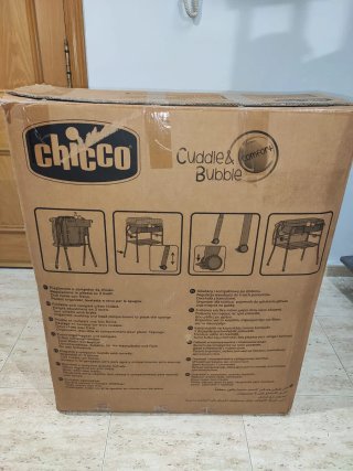 Bañera bebé con cambiador Chicco Cuddle&Bubble