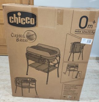 Bañera bebé con cambiador Chicco Cuddle&Bubble