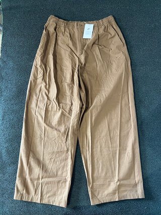 Pantalón Balloon Nike Marrón Ancho Largo
