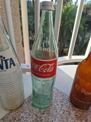 3 Botellas Coca-Cola y Fanta Antiguas