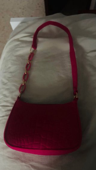 2 Bolsos: Beige y Rojo Fucsia