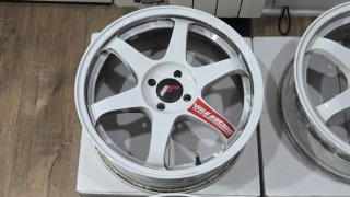 Llantas JR3 17x7 ET40 4x100 Blancas (NEGOCIABLE)
