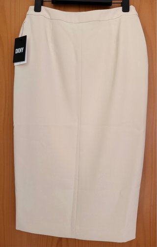 Falda tubo DKNY beige