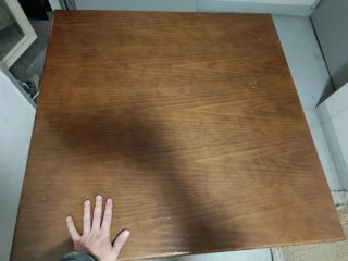 Mesa de madera plegable