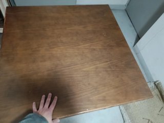 Mesa de madera plegable