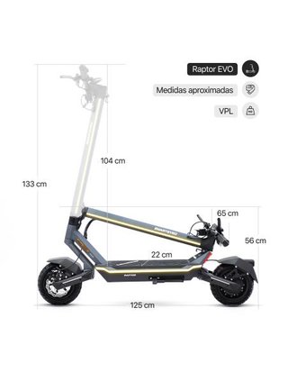 Patinete Eléctrico SmartGyro Raptor Evo LR