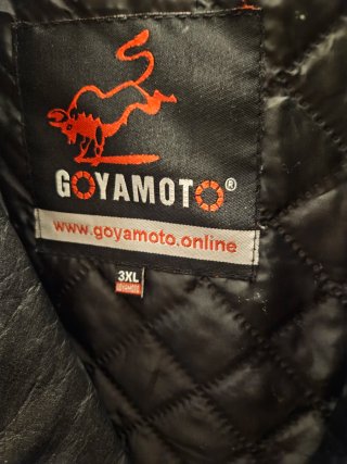 Chaqueta de cuero moto cruzada