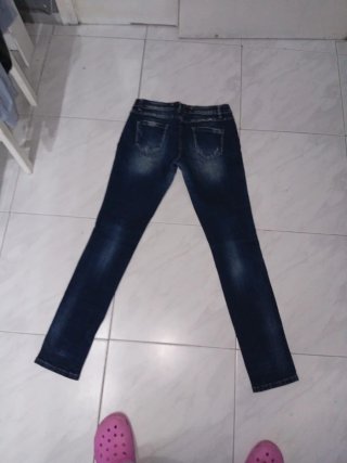 Pantalón pitillo Miss Two azul mujer talla 46