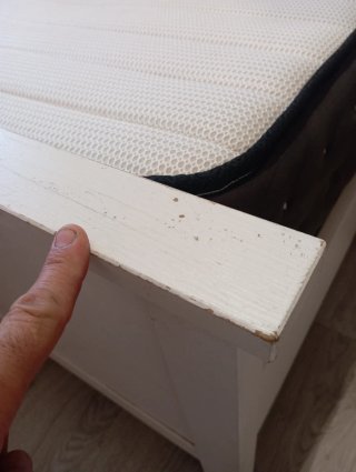 Cama Ikea Blanca Madera