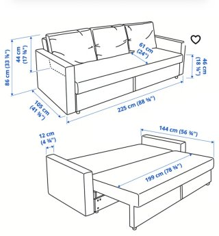 Sofá Cama 3 Plazas Friheten Ikea Marrón