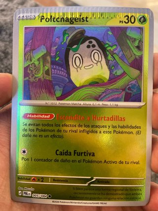Carta Pokémon Poltchageist Básico 005/084