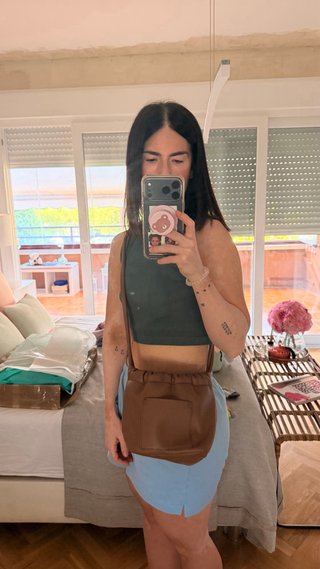 Bolso saquito Spirit marrón