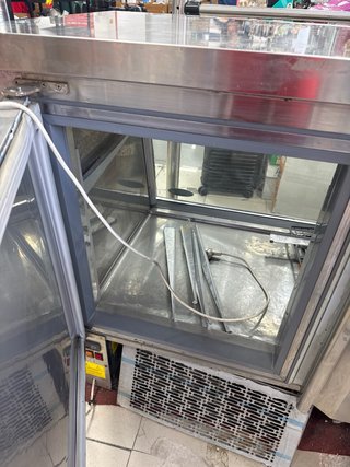 Vitrina expositora refrigerada acero inoxidable