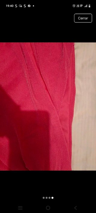 Conjunto Top y Falda Rosa Brillo Talla L