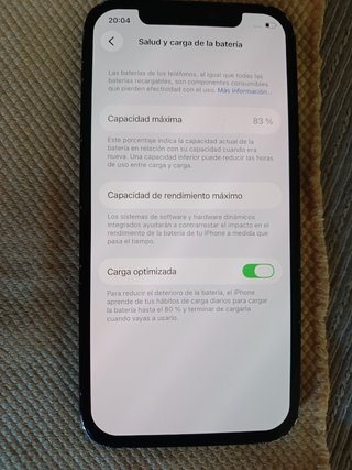iPhone 12 64GB 83% Batería