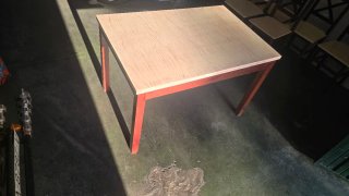 Conjunto mesa y 6 sillas de madera