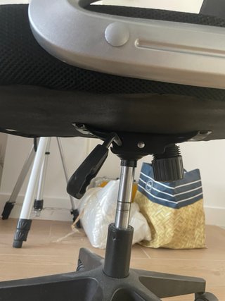 Silla de estudio ergonómica negra
