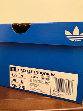 Adidas Gazelle Azul y Blanco