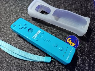 Controller Wii Motion Plus Blu + Accessori