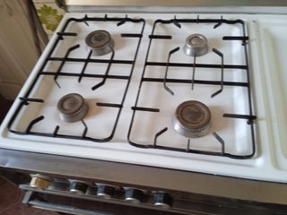 Cocina de gas butano con horno
