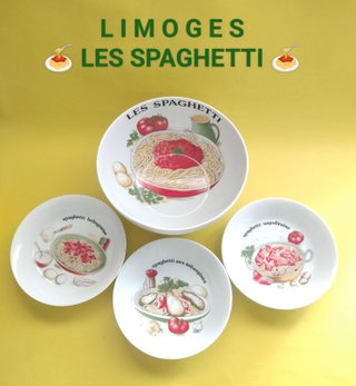 Vajilla Limoges Les Spaghetti