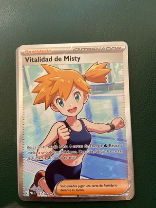 Carta Pokémon Entrenador Vitalidad de Misty