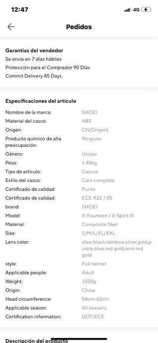 Casco Integral Shoei Marc Márquez