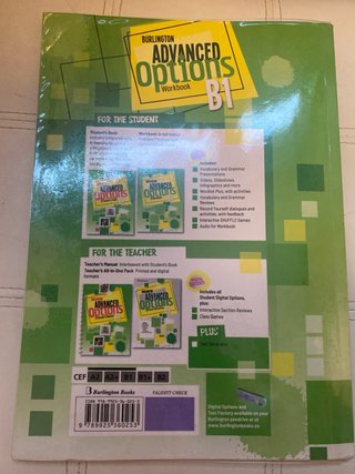 Advanced Options B1 Student’s Book y Workbook