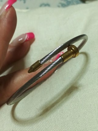 Pulsera Acero Clavo Oro