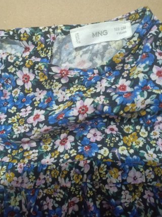 Vestido floral niña Mango