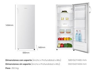 Frigorífico Hisense RL313D4AWE – 242 litros –URGE