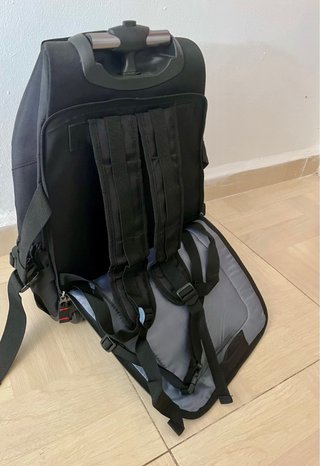 Mochila trolley con ruedas y asa telescópica