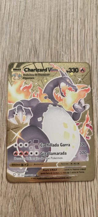 Lote 4 Cartas Pokémon Metalizadas VMAX