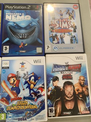 Lote 8 juegos PS2, Wii y PC retro