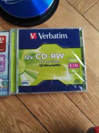 Lote DVD-R TDK + CD-RW Verbatim