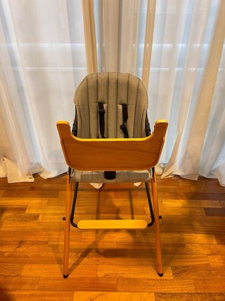 Trona + Hamaca Newborn Madera Gris