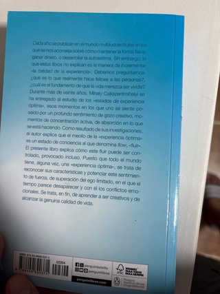 Fluir (Flow) Una psicología de la felicidad