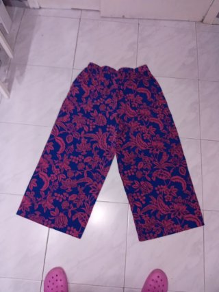 Pantalón Verano Emery Rose XL Azul/Rosa Estampado