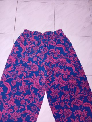 Pantalón Verano Emery Rose XL Azul/Rosa Estampado
