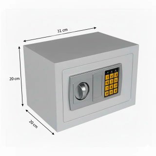 Caja fuerte digital 8,5L con llaves
