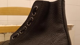 Botas Dr. Martens de Piel Negra con Plataforma