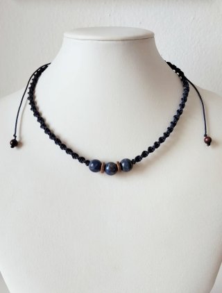 Completo girocollo e bracciale lapislazzuli