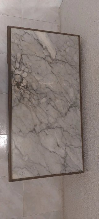 Mesa de centro mármol y madera