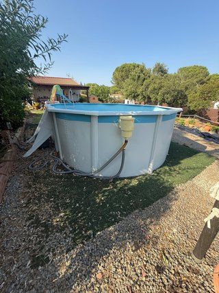 Piscina GRE ovalada acero